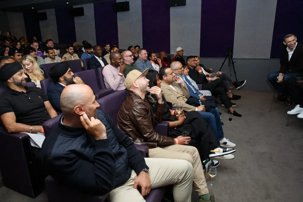 Past event audience laughing
